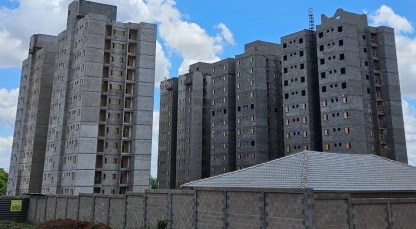Blocos de concreto em São Joaquim da Barra